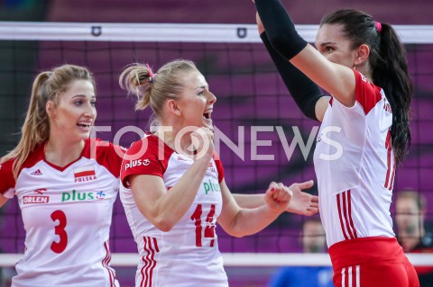  04.09.2019 LODZ ( POLAND )<br />
SIATKOWKA KOBIET <br />
MISTRZOSTWA EUROPY KOBIET <br />
CEV EUROVOLLEY 2019 WOMEN EUROPEAN CHAMPIONSHIP<br />
1/4 FINALU <br />
MECZ POLSKA - NIEMCY ( Poland - Germany ) <br />
N/Z KLAUDIA ALAGIERSKA JOANNA WOLOSZ MALWINA SMARZEK - GODEK RADOSC EMOCJE <br />
 