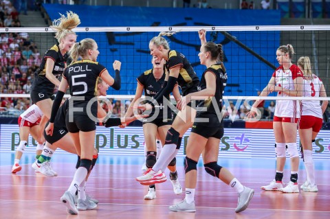  04.09.2019 LODZ ( POLAND )<br />
SIATKOWKA KOBIET <br />
MISTRZOSTWA EUROPY KOBIET <br />
CEV EUROVOLLEY 2019 WOMEN EUROPEAN CHAMPIONSHIP<br />
1/4 FINALU <br />
MECZ POLSKA - NIEMCY ( Poland - Germany ) <br />
N/Z JENNIFER GEERTIES JANA FRANZISKA POLL LOUISA LIPPMANN DENISE HANKE MARIE SCHOELZEL RADOSC EMOCJE <br />
 