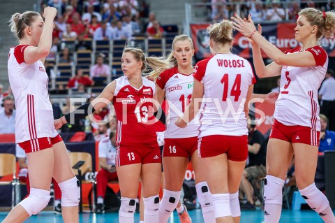  04.09.2019 LODZ ( POLAND )<br />
SIATKOWKA KOBIET <br />
MISTRZOSTWA EUROPY KOBIET <br />
CEV EUROVOLLEY 2019 WOMEN EUROPEAN CHAMPIONSHIP<br />
1/4 FINALU <br />
MECZ POLSKA - NIEMCY ( Poland - Germany ) <br />
N/Z MAGDALENA STYSIAK PAULINA MAJ - ERWARDT NATALIA MEDRZYK AGNIESZKA KAKOLEWSKA JOANNA WOLOSZ RADOSC EMOCJE <br />
 