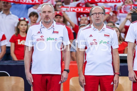  04.09.2019 LODZ ( POLAND )<br />
SIATKOWKA KOBIET <br />
MISTRZOSTWA EUROPY KOBIET <br />
CEV EUROVOLLEY 2019 WOMEN EUROPEAN CHAMPIONSHIP<br />
1/4 FINALU <br />
MECZ POLSKA - NIEMCY ( Poland - Germany ) <br />
N/Z JACEK NAWROCKI - I TRENER ( HEAD COACH ) WALDEMAR KAWKA - II TRENER ( ASSISTANT COACH ) SYLWETKA <br />
 