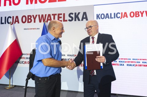  06.09.2019 WARSZAWA<br />
KONWENCJA PROGRAMOWA KOALICJI OBYWATELSKIEJ<br />
N/Z TOMASZ ZIMOCH KRZYSZTOF LUFT<br />
 