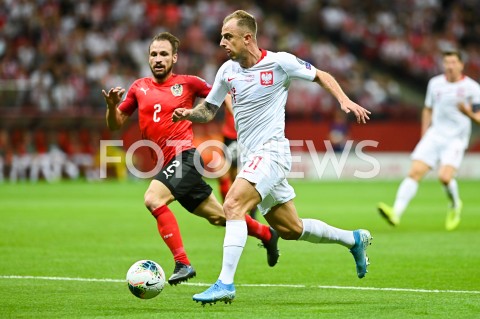  09.09.2019 - WARSZAWA<br />PILKA NOZNA - KWALIFIKACJE UEFA EURO 2020<br />FOOTBALL UEFA EURO 2020 QUALIFIERS<br />MECZ POLSKA (POLAND) - AUSTRIA (AUSTRIA)<br />N/Z ANDREAS ULMER KAMIL GROSICKI<br /> 