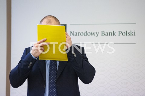  11.09.2019 WARSZAWA<br />
KONFERENCJA W NBP PO RADZIE POLITYKI PIENIEZNEJ <br />
N/Z MARCIN PACHUCKI<br />
 