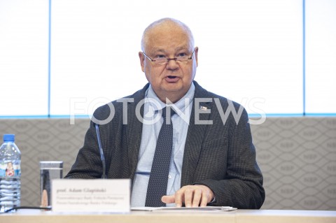  11.09.2019 WARSZAWA<br />
KONFERENCJA W NBP PO RADZIE POLITYKI PIENIEZNEJ <br />
N/Z ADAM GLAPINSKI<br />
 