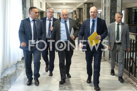  11.09.2019 WARSZAWA<br />
KONFERENCJA W NBP PO RADZIE POLITYKI PIENIEZNEJ <br />
N/Z ADAM GLAPINSKI RAFAL SURA ERYK LON MARCIN PACHUCKI<br />
 