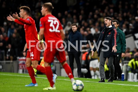  01.10.2019 - LONDYN<br />
PILKA NOZNA - MECZ FAZY GRUPOWEJ LIGI MISTRZOW<br />
TOTTENHAM HOTSPUR - BAYERN MONACHIUM<br />
Football - Champions League Group B match<br />
(Tottenham Hotspur - Bayern Munich)<br />
N/Z NIKO KOVAC EMOCJE SYLWETKA<br />
 