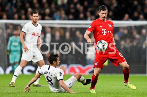  01.10.2019 - LONDYN<br />
PILKA NOZNA - MECZ FAZY GRUPOWEJ LIGI MISTRZOW<br />
TOTTENHAM HOTSPUR - BAYERN MONACHIUM<br />
Football - Champions League Group B match<br />
(Tottenham Hotspur - Bayern Munich)<br />
N/Z HARRY WINKS ROBERT LEWANDOWSKI<br />
 