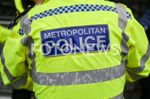  01.10.2019 LONDYN<br />
BREXIT NA ULICACH LONDYNU<br />
N/Z ILUSTRACJA POLICJANT LONDYN METROPOLITAN POLICE<br />
 