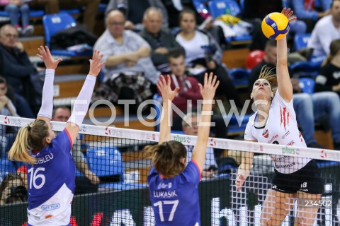  11.10.2019 RZESZOW <br />
SIATKOWKA <br />
LIGA SIATKOWKI KOBIET LSK 2019/2020 <br />
POLISH WOMEN'S VOLLEYBALL LEAGUE <br />
MECZ DEVELOPRES SKYRES RZESZOW - DPD LEGIONOVIA LEGIONOWO <br />
N/Z KATARZYNA ZAROSLINSKA KROL <br />
 