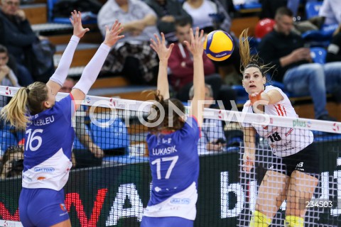  11.10.2019 RZESZOW <br />
SIATKOWKA <br />
LIGA SIATKOWKI KOBIET LSK 2019/2020 <br />
POLISH WOMEN'S VOLLEYBALL LEAGUE <br />
MECZ DEVELOPRES SKYRES RZESZOW - DPD LEGIONOVIA LEGIONOWO <br />
N/Z KATARZYNA ZAROSLINSKA KROL <br />
 