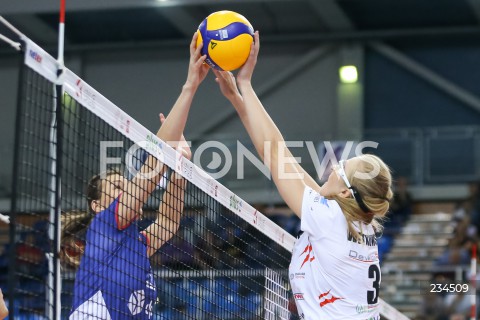  11.10.2019 RZESZOW <br />
SIATKOWKA <br />
LIGA SIATKOWKI KOBIET LSK 2019/2020 <br />
POLISH WOMEN'S VOLLEYBALL LEAGUE <br />
MECZ DEVELOPRES SKYRES RZESZOW - DPD LEGIONOVIA LEGIONOWO <br />
N/Z KAMILA WITKOWSKA MAJA TOKARSKA <br />
 