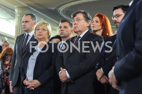  24.10.2019 WARSZAWA<br />UROCZYSTOSC WRECZENIA NOMINACJI POSLOM IX KADENCJI<br />N/Z MALGORZATA GERSDORF<br /> 