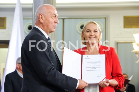  24.10.2019 WARSZAWA<br />
UROCZYSTOSC WRECZENIA NOMINACJI POSLOM IX KADENCJI<br />
N/Z DOMINIKA CHOROSINSKA FIGURSKA <br />
 