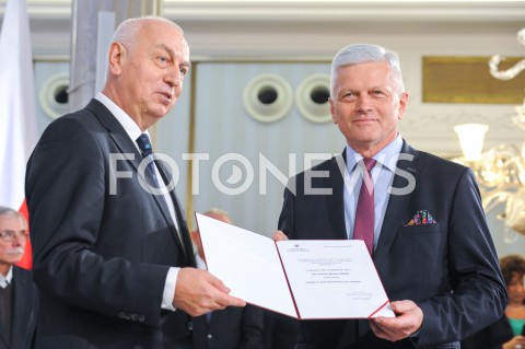  24.10.2019 WARSZAWA<br />UROCZYSTOSC WRECZENIA NOMINACJI POSLOM IX KADENCJI<br />N/Z ANDRZEJ GRZYB<br /> 