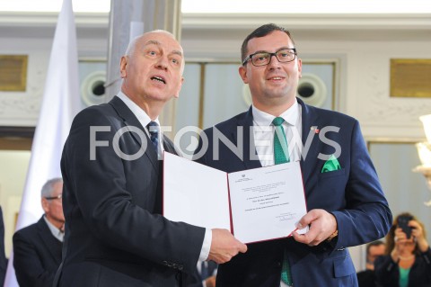  24.10.2019 WARSZAWA<br />
UROCZYSTOSC WRECZENIA NOMINACJI POSLOM IX KADENCJI<br />
N/Z STEFAN KRAJEWSKI<br />
 