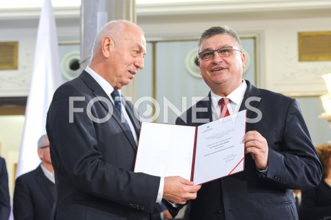  24.10.2019 WARSZAWA<br />
UROCZYSTOSC WRECZENIA NOMINACJI POSLOM IX KADENCJI<br />
N/Z WIESLAW KRAJEWSKI<br />
 