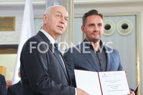  24.10.2019 WARSZAWA<br />
UROCZYSTOSC WRECZENIA NOMINACJI POSLOM IX KADENCJI<br />
N/Z PAWEL KRUTUL<br />
 