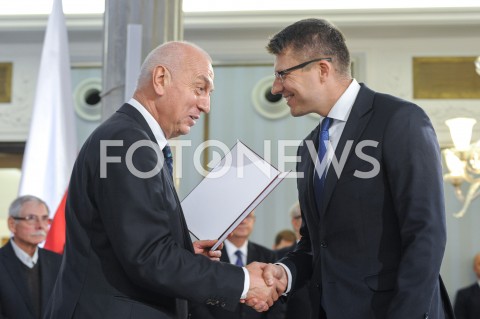  24.10.2019 WARSZAWA<br />
UROCZYSTOSC WRECZENIA NOMINACJI POSLOM IX KADENCJI<br />
N/Z MARCIN WARCHOL<br />
 