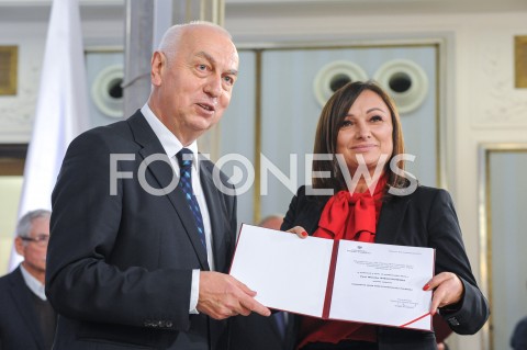  24.10.2019 WARSZAWA<br />
UROCZYSTOSC WRECZENIA NOMINACJI POSLOM IX KADENCJI<br />
N/Z MONIKA WIELICHOWSKA<br />
 