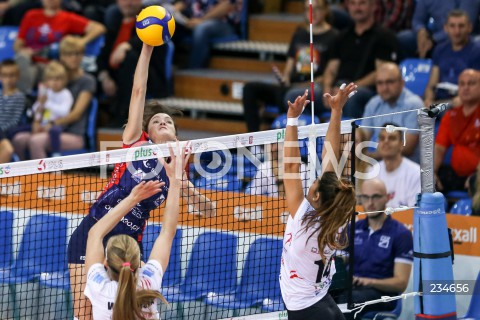  26.10.2019 RZESZOW <br />
SIATKOWKA <br />
LIGA SIATKOWKI KOBIET LSK 2019/2020 <br />
POLISH WOMEN'S VOLLEYBALL LEAGUE <br />
MECZ DEVELOPRES SKYRES RZESZOW - BANK POCZTOWY PALAC BYDGOSZCZ <br />
N/Z EWELINA ZUROWSKA <br />
 