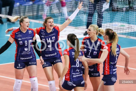  26.10.2019 RZESZOW <br />
SIATKOWKA <br />
LIGA SIATKOWKI KOBIET LSK 2019/2020 <br />
POLISH WOMEN'S VOLLEYBALL LEAGUE <br />
MECZ DEVELOPRES SKYRES RZESZOW - BANK POCZTOWY PALAC BYDGOSZCZ <br />
N/Z TEREZA VANZUROVA MONIKA FEDUSIO MAGDALENA MAZUREK RADOSC EMOCJE <br />
 