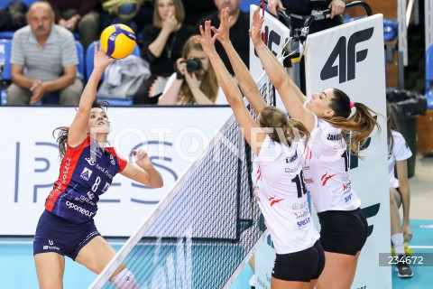  26.10.2019 RZESZOW <br />
SIATKOWKA <br />
LIGA SIATKOWKI KOBIET LSK 2019/2020 <br />
POLISH WOMEN'S VOLLEYBALL LEAGUE <br />
MECZ DEVELOPRES SKYRES RZESZOW - BANK POCZTOWY PALAC BYDGOSZCZ <br />
N/Z EWELINA ZUROWSKA NATALIA VALENTIN - ANDERSON <br />
 