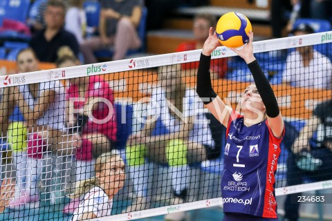  26.10.2019 RZESZOW <br />
SIATKOWKA <br />
LIGA SIATKOWKI KOBIET LSK 2019/2020 <br />
POLISH WOMEN'S VOLLEYBALL LEAGUE <br />
MECZ DEVELOPRES SKYRES RZESZOW - BANK POCZTOWY PALAC BYDGOSZCZ <br />
N/Z MAGDALENA MAZUREK SYLWETKA <br />
 