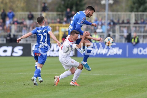  29.10.2019 RZESZOW  ( STADION CWKS RESOVIA ) <br />
PILKA NOZNA <br />
TOTOLOTEK PUCHAR POLSKI <br />
RUNDA 1/16 FINALU <br />
MECZ RESOVIA RZESZOW - LECH POZNAN <br />
N/Z ADRIAN DZIUBINSKI KARLO MUHAR <br />
 