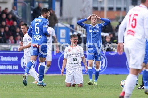  29.10.2019 RZESZOW  ( STADION CWKS RESOVIA ) <br />
PILKA NOZNA <br />
TOTOLOTEK PUCHAR POLSKI <br />
RUNDA 1/16 FINALU <br />
MECZ RESOVIA RZESZOW - LECH POZNAN <br />
N/Z ROBERT GUMNY SERHII KRYKUN ZLOSC EMOCJE <br />
 