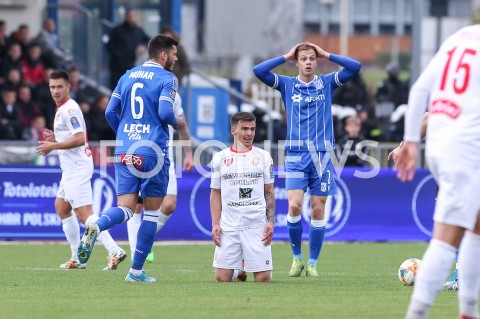  29.10.2019 RZESZOW  ( STADION CWKS RESOVIA ) <br />
PILKA NOZNA <br />
TOTOLOTEK PUCHAR POLSKI <br />
RUNDA 1/16 FINALU <br />
MECZ RESOVIA RZESZOW - LECH POZNAN <br />
N/Z ROBERT GUMNY SERHII KRYKUN ZLOSC EMOCJE <br />
 