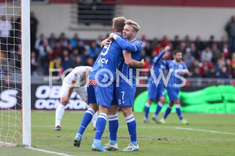  29.10.2019 RZESZOW  ( STADION CWKS RESOVIA ) <br />
PILKA NOZNA <br />
TOTOLOTEK PUCHAR POLSKI <br />
RUNDA 1/16 FINALU <br />
MECZ RESOVIA RZESZOW - LECH POZNAN <br />
N/Z CHRISTIAN GYTKJAER KAMIL JOZWIAK RADOSC EMOCJE BRAMKA GOL NA 0:1<br />
 