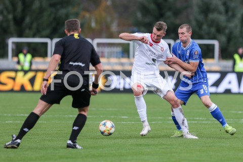  29.10.2019 RZESZOW  ( STADION CWKS RESOVIA ) <br />
PILKA NOZNA <br />
TOTOLOTEK PUCHAR POLSKI <br />
RUNDA 1/16 FINALU <br />
MECZ RESOVIA RZESZOW - LECH POZNAN <br />
N/Z PAWEL TOMCZYK PIOTR GNATEK <br />
 