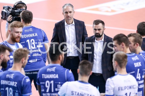  30.10.2019 RZESZOW <br />
SIATKOWKA MEZCZYZN <br />
PLUSLIGA SEZON 2019/2020 <br />
PLUS LIGA POLISH MEN VOLLEYBALL LEAGUE <br />
MECZ ASSECO RESOVIA - MKS SLEPSK MALOW SUWALKI <br />
N/Z ANDRZEJ KOWAL - I TRENER ( HEAD COACH ) MATEUSZ MIELNIK - II TRENER ( ASSISTANT COACH ) <br />
 