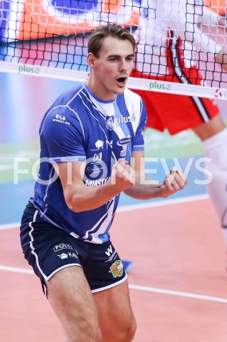  30.10.2019 RZESZOW <br />
SIATKOWKA MEZCZYZN <br />
PLUSLIGA SEZON 2019/2020 <br />
PLUS LIGA POLISH MEN VOLLEYBALL LEAGUE <br />
MECZ ASSECO RESOVIA - MKS SLEPSK MALOW SUWALKI <br />
N/Z ANDREAS TAKVAM RADOSC EMOCJE SYLWETKA <br />
 