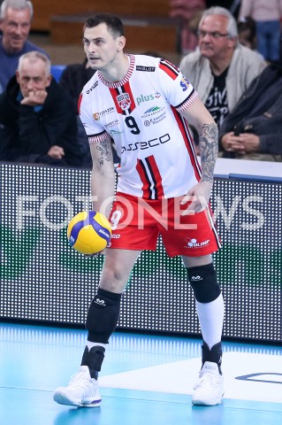  30.10.2019 RZESZOW <br />
SIATKOWKA MEZCZYZN <br />
PLUSLIGA SEZON 2019/2020 <br />
PLUS LIGA POLISH MEN VOLLEYBALL LEAGUE <br />
MECZ ASSECO RESOVIA - MKS SLEPSK MALOW SUWALKI <br />
N/Z ZBIGNIEW BARTMAN SYLWETKA <br />
 