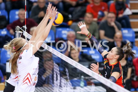  08.11.2019 RZESZOW <br />
SIATKOWKA <br />
LIGA SIATKOWKI KOBIET LSK 2019/2020 <br />
POLISH WOMEN VOLLEYBALL LEAGUE <br />
MECZ WISLA WARSZAWA - DEVELOPRES SKYRES RZESZOW <br />
N/Z KATARZYNA MARCYNIUK KAMILA WITKOWSKA <br />
 