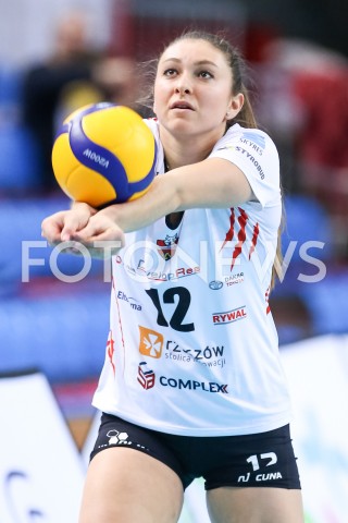  08.11.2019 RZESZOW <br />
SIATKOWKA <br />
LIGA SIATKOWKI KOBIET LSK 2019/2020 <br />
POLISH WOMEN VOLLEYBALL LEAGUE <br />
MECZ WISLA WARSZAWA - DEVELOPRES SKYRES RZESZOW <br />
N/Z MICHAELA MLEJNKOVA SYLWETKA <br />
 