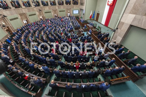  12.11.2019 WARSZAWA SEJM<br />
INAUGURACYJNE POSIEDZENIE IX KADENCJI SEJMU<br />
N/Z POSLOWIE SALA POSIEDZEN PLENARNA WIDOK VIEW<br />
 