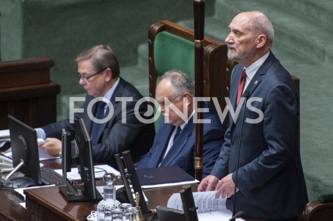  12.11.2019 WARSZAWA SEJM<br />
INAUGURACYJNE POSIEDZENIE IX KADENCJI SEJMU<br />
N/Z ANTONI MACIEREWICZ<br />
 