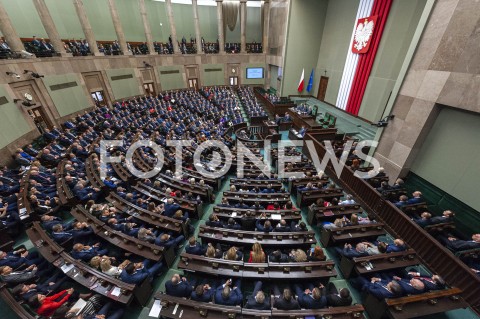  12.11.2019 WARSZAWA SEJM<br />
INAUGURACYJNE POSIEDZENIE IX KADENCJI SEJMU<br />
N/Z POSLOWIE SALA POSIEDZEN PLENARNA WIDOK VIEW<br />
 