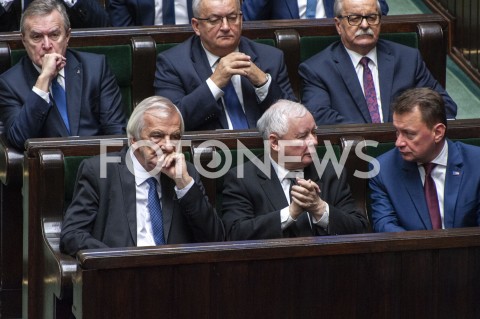 12.11.2019 WARSZAWA SEJM<br />
INAUGURACYJNE POSIEDZENIE IX KADENCJI SEJMU<br />
N/Z RYSZARD TERLECKI JAROSLAW KACZYNSKI MARIUSZ BLASZCZAK PIOTR GLINSKI ANDRZEJ ADAMCZYK LEONARD KRASULSKI<br />
 