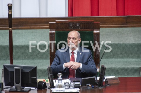  12.11.2019 WARSZAWA SEJM<br />
INAUGURACYJNE POSIEDZENIE IX KADENCJI SEJMU<br />
N/Z ANTONI MACIEREWICZ<br />
 