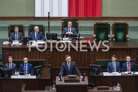  12.11.2019 WARSZAWA SEJM<br />
INAUGURACYJNE POSIEDZENIE IX KADENCJI SEJMU<br />
N/Z PREZYDENT ANDRZEJ DUDA ANTONI MACIEREWICZ<br />
 