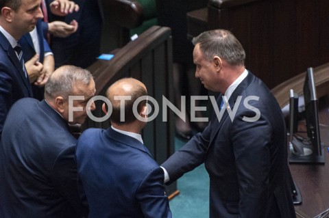  12.11.2019 WARSZAWA SEJM<br />
INAUGURACYJNE POSIEDZENIE IX KADENCJI SEJMU<br />
N/Z PREZYDENT ANDRZEJ DUDA GRZEGORZ SCHETYNA BORYS BUDKA<br />
 