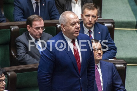  12.11.2019 WARSZAWA SEJM<br />
INAUGURACYJNE POSIEDZENIE IX KADENCJI SEJMU<br />
N/Z JACEK SASIN SLUBOWANIE<br />
 