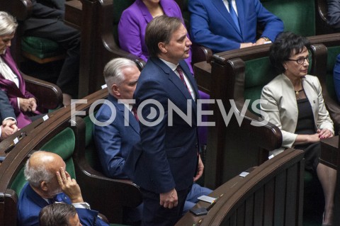  12.11.2019 WARSZAWA SEJM<br />
INAUGURACYJNE POSIEDZENIE IX KADENCJI SEJMU<br />
N/Z ZBIGNIEW ZIOBRO SLUBOWANIE<br />
 