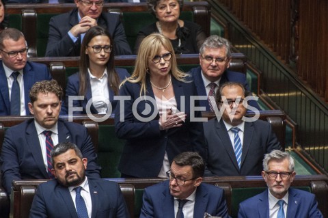  12.11.2019 WARSZAWA SEJM<br />
INAUGURACYJNE POSIEDZENIE IX KADENCJI SEJMU<br />
N/Z MALGORZATA GOSIEWSKA SLUBOWANIE<br />
 