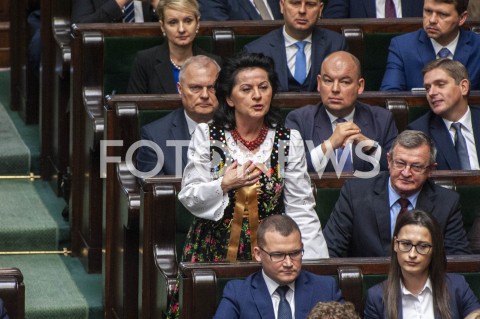  12.11.2019 WARSZAWA SEJM<br />
INAUGURACYJNE POSIEDZENIE IX KADENCJI SEJMU<br />
N/Z ANNA PALUCH SLUBOWANIE<br />
 