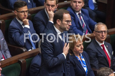  12.11.2019 WARSZAWA SEJM<br />
INAUGURACYJNE POSIEDZENIE IX KADENCJI SEJMU<br />
N/Z MARCIN DUSZEK SLUBOWANIE<br />
 