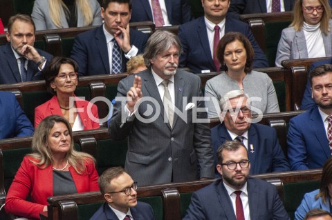  12.11.2019 WARSZAWA SEJM<br />
INAUGURACYJNE POSIEDZENIE IX KADENCJI SEJMU<br />
N/Z ANDRZEJ SOSNIERZ SLUBOWANIE<br />
 